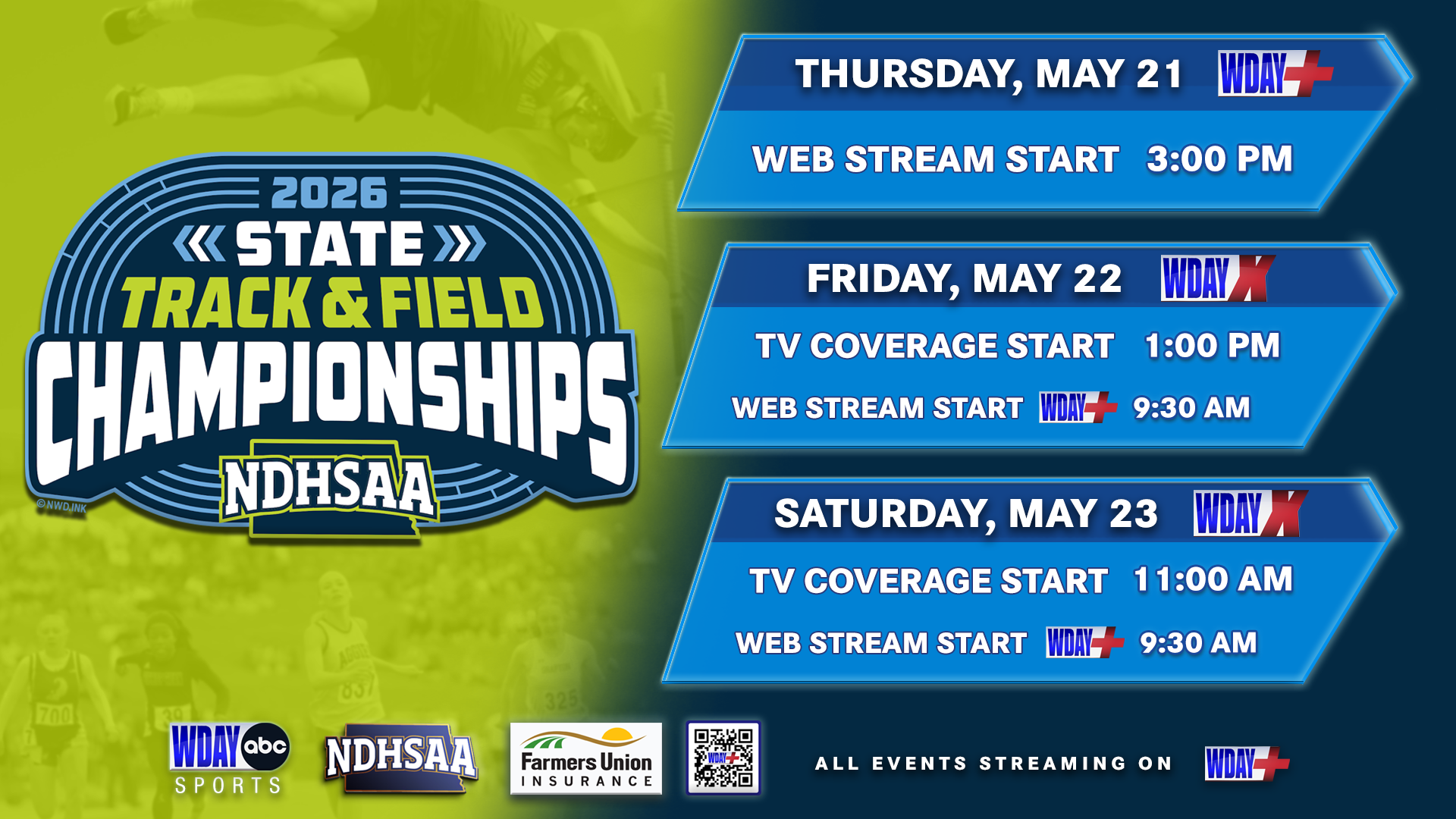 2026 NDHSAA Track and Field State Meet TV & Live Video Web Stream ...